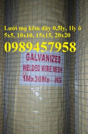 Chuyên Lưới trát tường 10x10, Lưới chống nứt 6x12, Lưới mạ kẽm 1ly, 1,5ly ô 15x15, 20x20