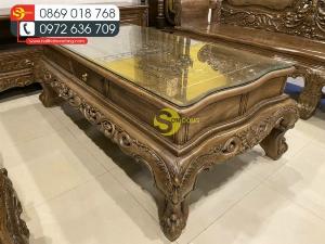 Bộ bàn ghế hoàng gia hoa hồng cổ điển chân 14