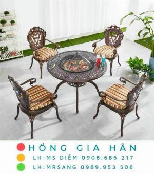 Bàn ghế sân vườn Hoàng Gia Hồng Gia Hân A105