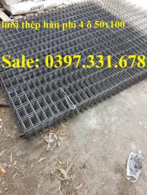 Lưới thép hàn phi 4 ô(50x50), ô(100x100), ô (150x150) hàng sẵn kho