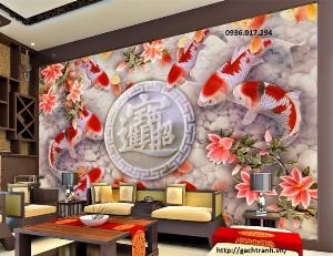 Chọn tranh gạch 3d phong thủy phòng khách - NV4