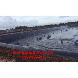 Bạt nhựa hdpe 0.8mm khổ 4x50m cuộn 200m2 lót hầm chứa biogas