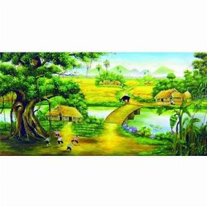 Tranh gạch phong cảnh - Hà Nội