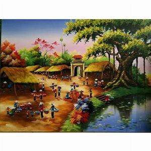 Tranh gạch phong cảnh - Hà Nội