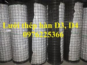 Lưới thép D4, lưới thép hàn D4, lưới thép hàn đổ sàn, đổ mái