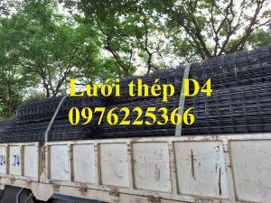 Lưới thép D4, lưới thép hàn D4, lưới thép hàn đổ sàn, đổ mái