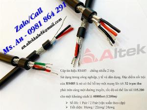 Sẵn kho cáp tín hiệu RS485 chống nhiễu hàng chất lượng châu Âu