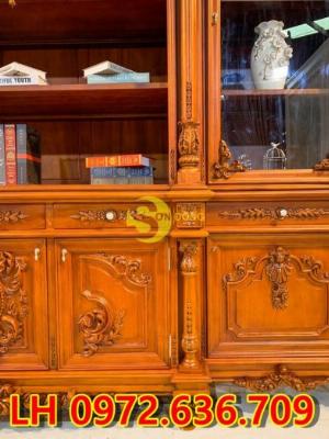 Tủ rượu/ Tủ Sách/ Tủ Trang Trí Tân Cổ Điển Siêu VIP