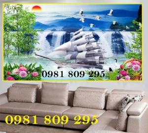 Tranh 3d thuyền - gạch tranh 3d - tranh ốp tường