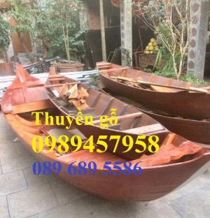 Đóng thuyền gỗ trang trí, Thuyền gỗ 2m, Thuyền 2,5m trang trí
