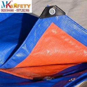 Bạt xanh cam khổ 4 mét 6 mét ( Nhận gia công theo yêu cầu)