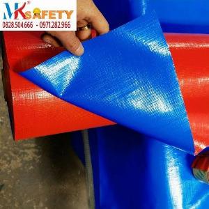 Bạt xanh cam khổ 4 mét 6 mét ( Nhận gia công theo yêu cầu)