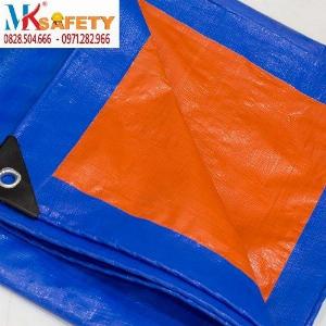 Bạt xanh cam khổ 4 mét 6 mét ( Nhận gia công theo yêu cầu)