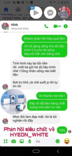 Viên uống trắng da Hyeon white - chính hãng - giá tốt