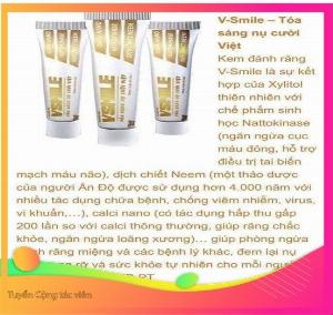 Kem đánh răng vsmile- ngăn ngừa đột quỵ