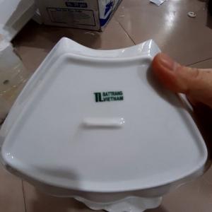 Bộ bát đĩa hoa mặt trời gốm sứ Bát Tràng