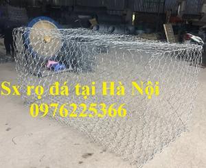 Rọ đá 2x1x0,5 mạ kẽm, bọc nhựa