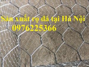 Rọ đá 2x1x0,5 mạ kẽm, bọc nhựa