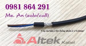 Dây tín hiệu âm thanh 2 x 0.22mm2 chống nhiễu hàng nhập khẩu
