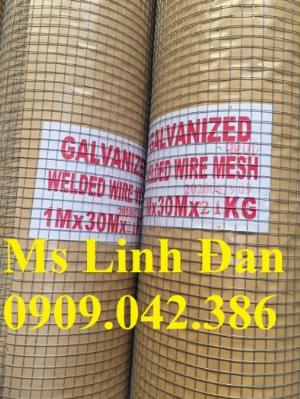 Lưới hàn mạ kẽm dây 0,5ly ô 5x5, dây 1ly ô 10x10, dây 1,5ly ô 15x15, 20x20, dây 2ly 25x25