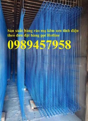 Sản xuất Hàng rào nhà máy phi 5 50x200, Hàng rào sơn tĩnh điện D5 50x150