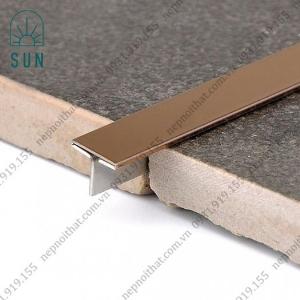 Nẹp chữ T Inox - Nẹp T Inox 304 màu vàng - Nẹp Inox trang trí - Nẹp T chấn bào