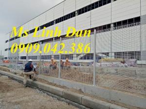 Hàng rào lưới thép hàn phi 4.5.6 chấn sóng mạ kẽm sơn tĩnh điện