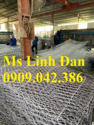 Nhà máy làm rọ đá mạ kẽm 1x1x2m, Rọ đá bọc chống sạt lở 2x1x0,5m