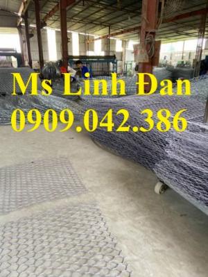Nhà máy làm rọ đá mạ kẽm 1x1x2m, Rọ đá bọc chống sạt lở 2x1x0,5m