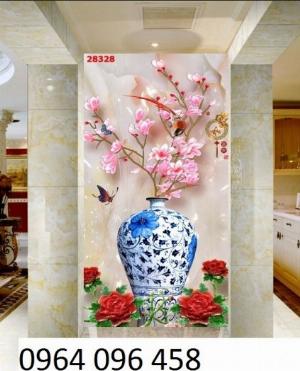 Tranh gạch 3d hoa ngọc - 54SM