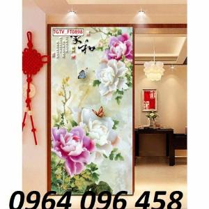 Tranh gạch 3d hoa ngọc - 54SM