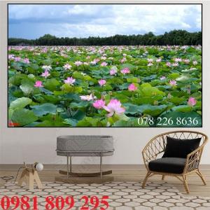 Tranh gạch men - gạch 3d hoa sen
