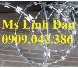 Nhận lắp đặt hàng rào dây thép gai hình dao, dây thép gai hình dao mạ kẽm nhúng nóng,