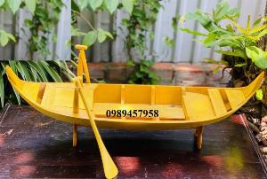 Xuồng gỗ trang trí nhà hàng, Xuồng gỗ ba lá, Xuồng gỗ 3m mới