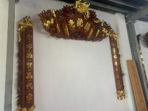 Cuốn Thư Câu Đối Phượng Hoá Gỗ Gụ