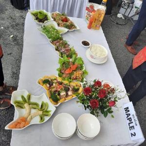 Bộ đĩa ăn xếp thành hình chữ S
