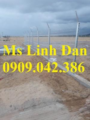 Hàng rào lưới thép mạ kẽm nhúng nóng chấn sóng d4, d5, d6