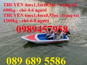 Thuyền composite chở 4-6 người, thuyền chở khách 10-20 người