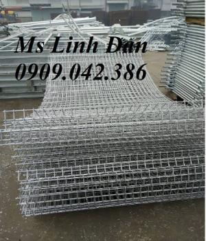Lưới thép hàng rào mạ kẽm nhúng nóng gập đầu, hàng rào lưới thép mạ kẽm gập 2 đầu,