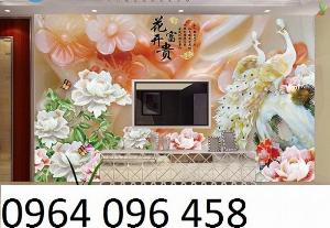 Mẫu tranh phòng khách - tranh gạch 3d phòng khách - KVC32
