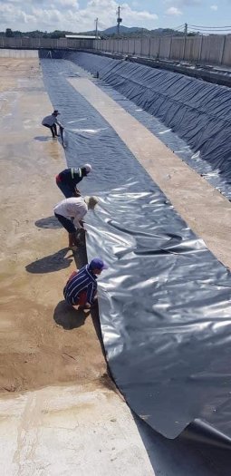 Bạt đen nylon hdpe 0.5mm khổ 5x20m lót nền nhà xưởng-suncogroupvn