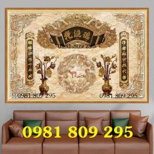 Tranh gạch men - tranh bàn thờ - gạch 3d HMJ8