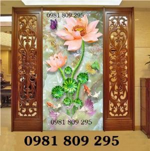 Tranh gạch - tranh dán tường - tranh cá chép