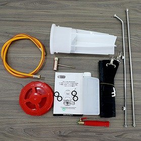 Bình đeo lưng Oshima 767 đỏ phun xịt tưới cây, phun xịt thuốc trừ sâu