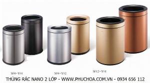 Thùng rác inox 2 lớp cao cấp SF6-Y01