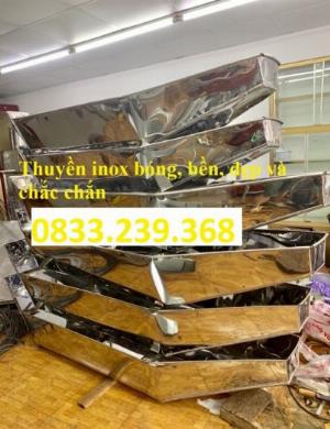 Thuyền inox 1 người thả mồi, câu cá giá rẻ
