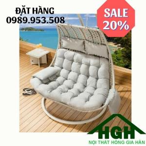 Xích đu mây nhựa giá tốt Hồng Gia Hân 04