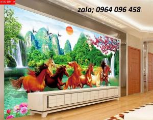 Tranh mã đáo thành công - tranh gạch 3d mã đáo thành công - 66XP