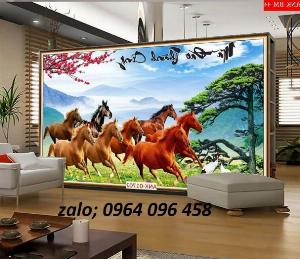 Tranh mã đáo thành công - tranh gạch 3d mã đáo thành công - 66XP