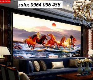 Tranh mã đáo thành công - tranh gạch 3d mã đáo thành công - 66XP